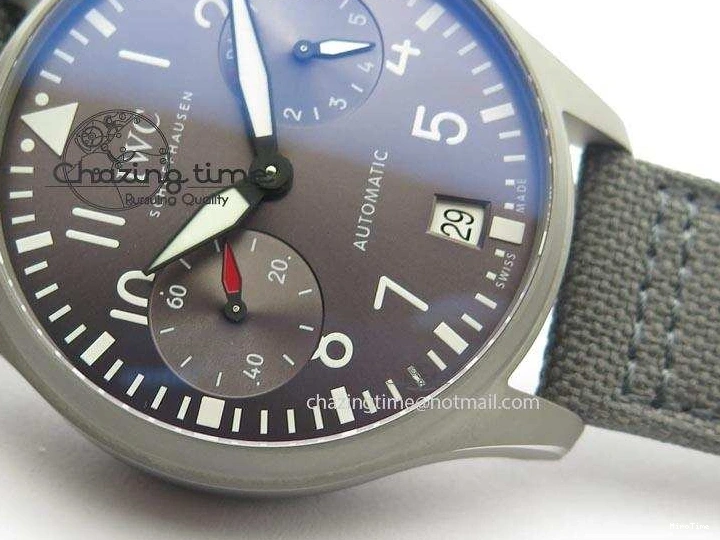 MIROTIME 1230 SunProtective Big Pilot Real PR IW500910 “Patrouille Suisse” ZF 1:1 Best Edition On Gray Nylon Strap 7278